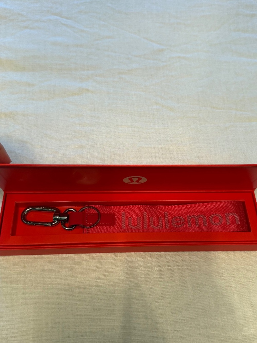 Brand New Special Edition Red Lululemon "Never Lost Keychain"